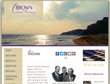Tablet Screenshot of browncolonialmortuary.net